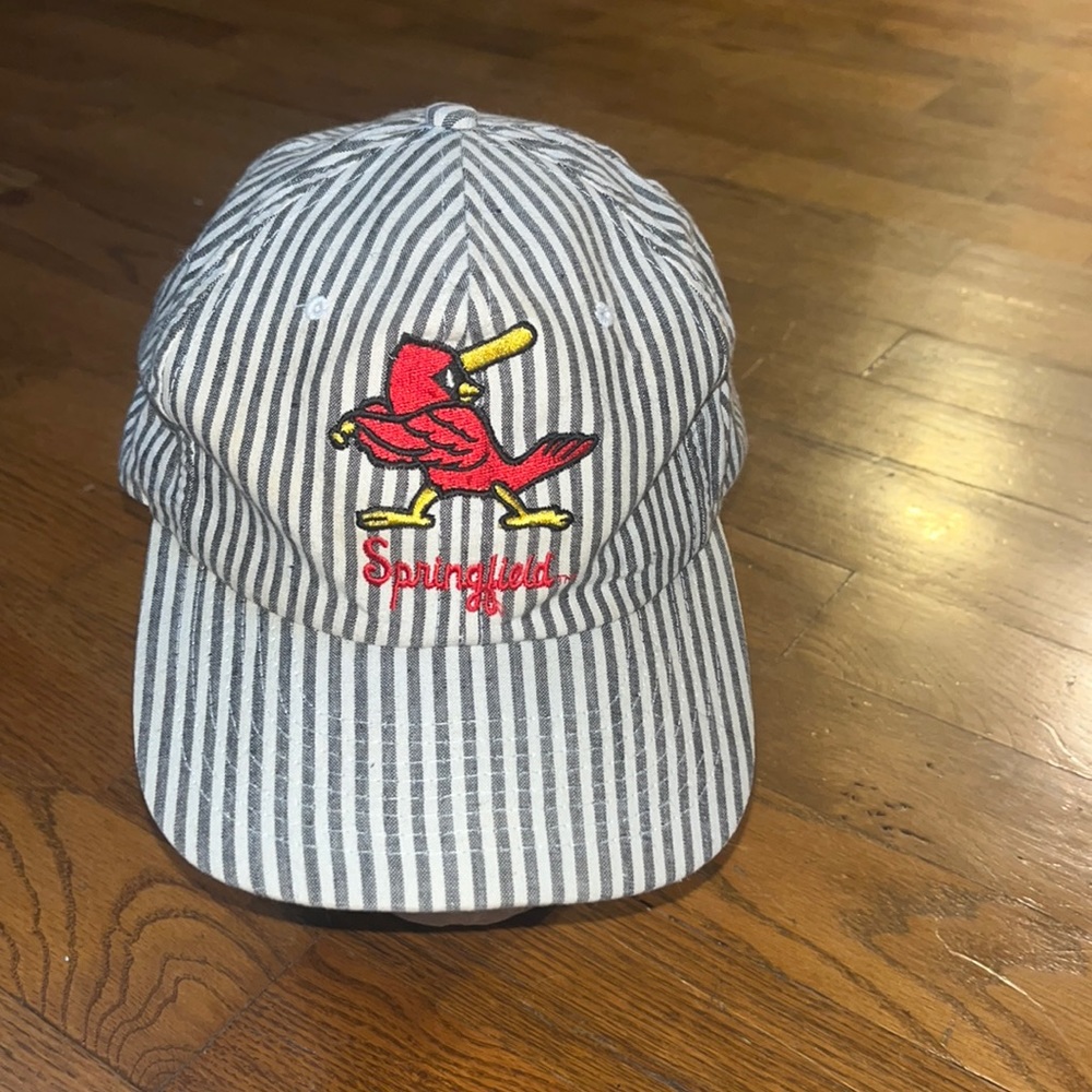 Springfield Cardinals Minor League Baseball Train conductor pinstripe Hat cap